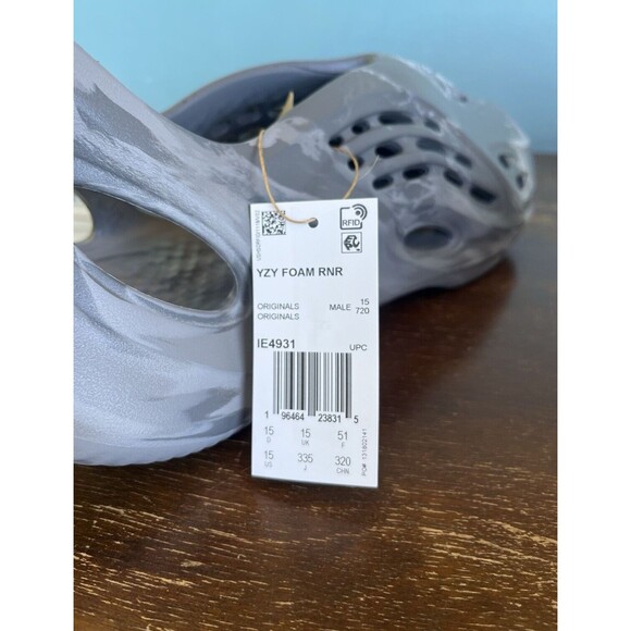 Adidas Yeezy Foam RNR Runner "MX Granite" Men's Size 15 IE4931 - Picture 10 of 12